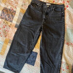 Madewell black denim balloon pant.  Size 31
